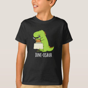 Dine-osaur Funny Dinosaur Pun Mörk BG T Shirt