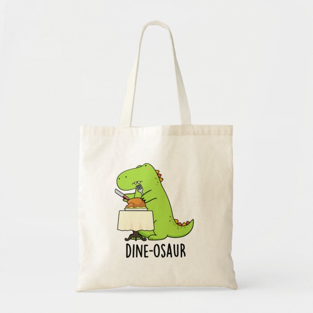 Dine-osaur Funny Dinosaur Pun Tygkasse (Framsidan)