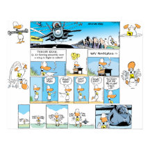 Ding Anka Aviation Tecknads Poster