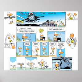 Ding Anka Aviation Tecknads Poster