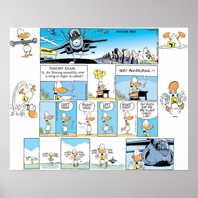 Ding Anka Aviation Tecknads Poster (Framsidan)