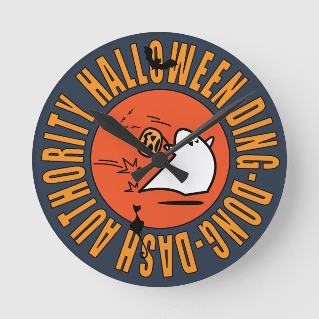 Ding-Dong-Dash Acrylic Wall Clock Rund Klocka (Framsida)