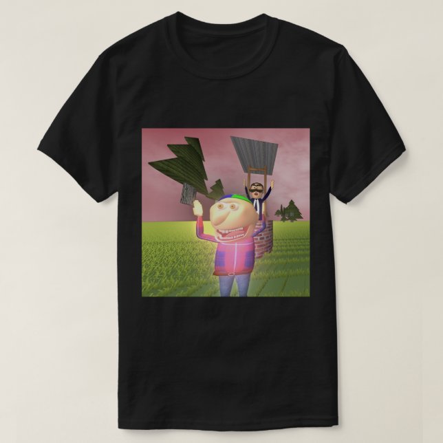 Ding-Dong Klocka Johnny och Pappa T-shirt (Design framsida)