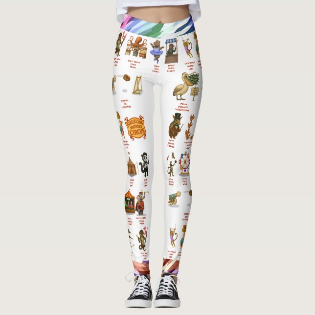 Dingaling Bros Circus acts Leggings (Framsida)