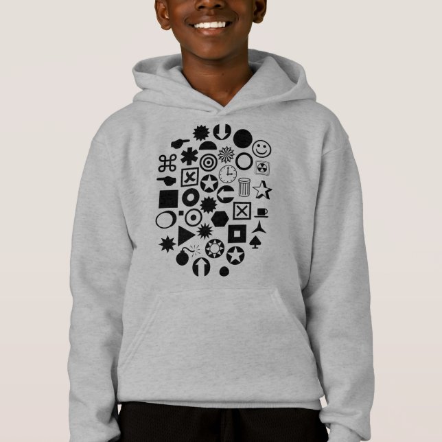 Dingbat Abstrakt T-shirt (Framsida)
