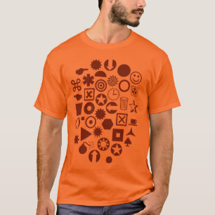 Dingbat Abstrakt - Walnut T Shirt