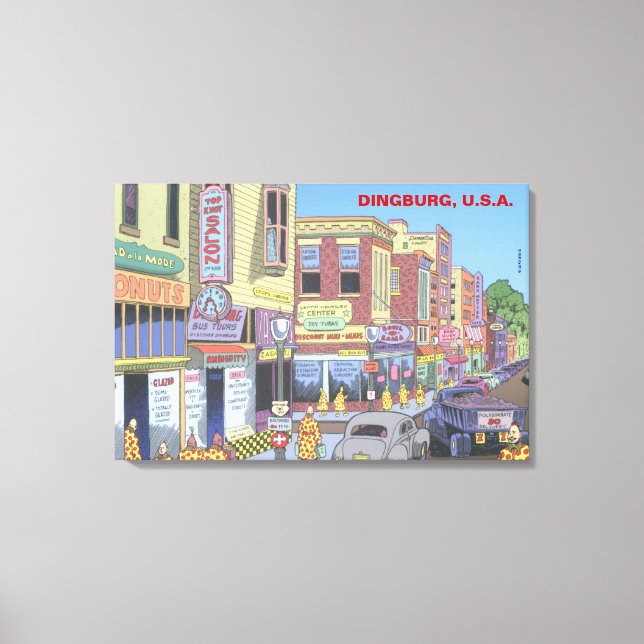 Dingburg, USA Canvastryck (Framsida)