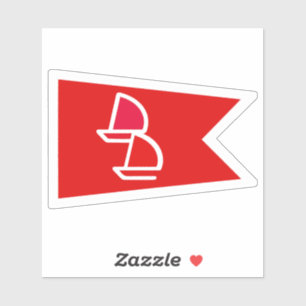 Dinghy Dames Burgee Vinyl Decal Sticker Klistermärken