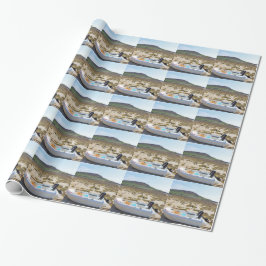 Dinghyn på stranden presentpapper