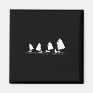 Dinghysegelbåt Laser Optimist Racing Segling Las Magnet