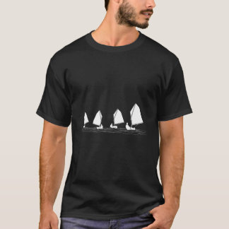 Dinghysegelbåt Laser Optimist Racing Segling Las T Shirt