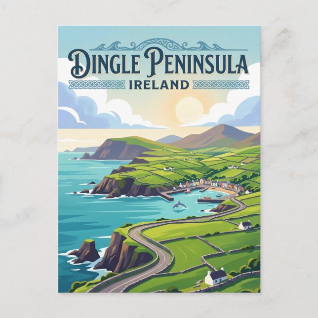 Dingle-halvön Irland Vykort (Framsida)