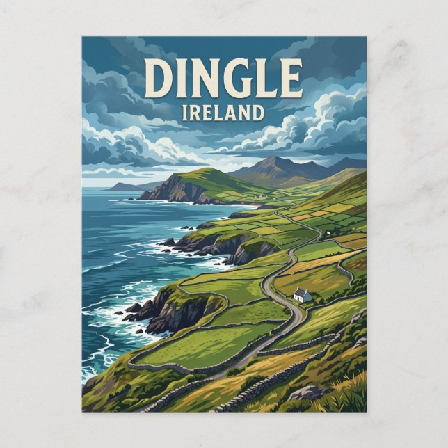 Dingle-halvön Irland Vykort (Framsida)