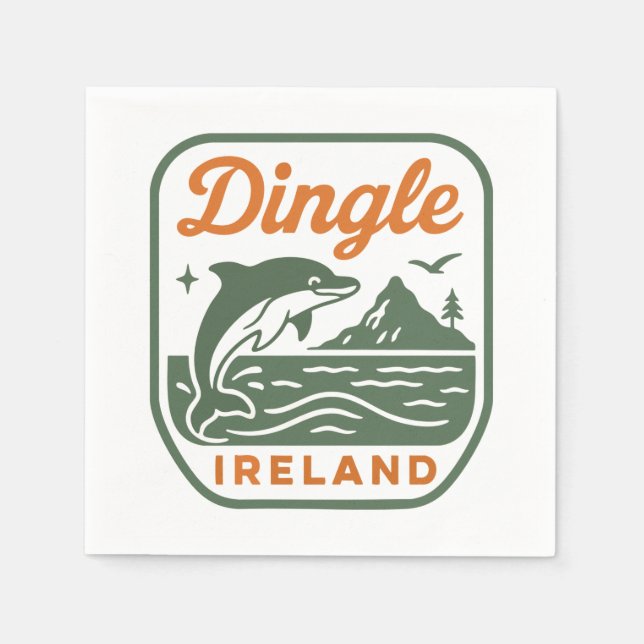 DINGLE IRELAND NAPKINS PAPPERSSERVETT (Framsidan)