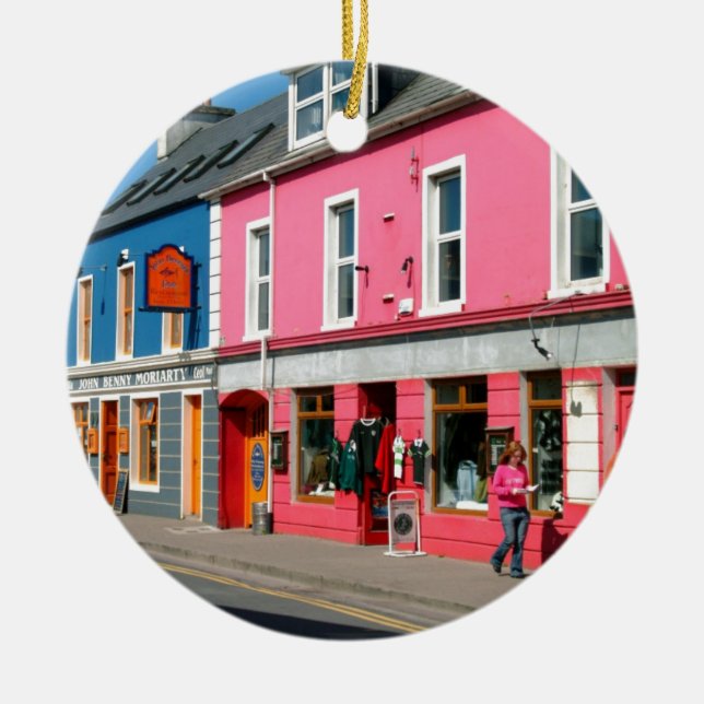 Dingle Irland Julgransprydnad Keramik (Framsidan)