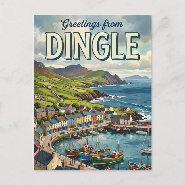 Dingle Irland Vykort (Framsida)