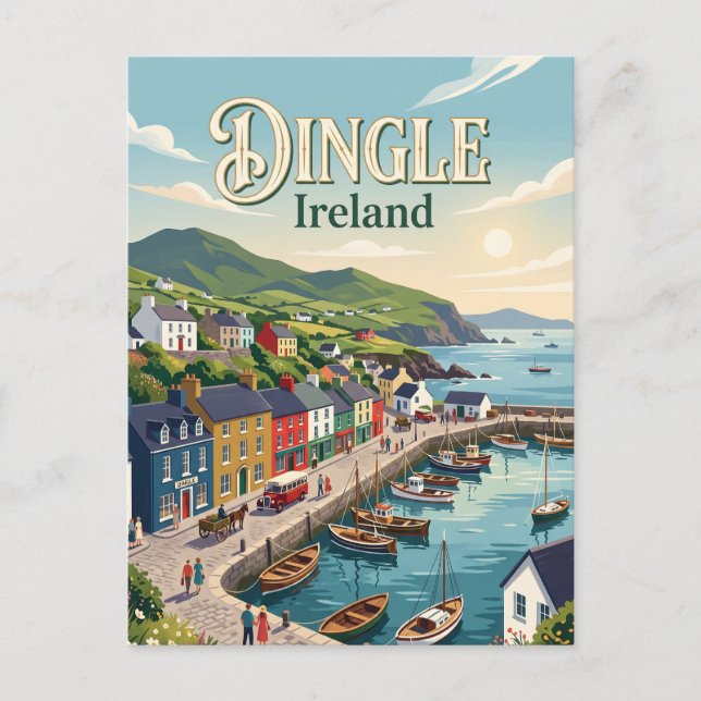 Dingle Irland Vykort (Framsida)