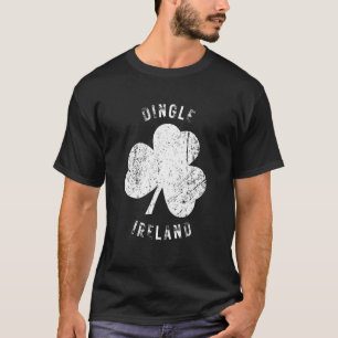 Dingle Kerry Ireland Vintage Shamrock Distress L T Shirt