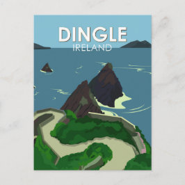 Dingle Peninsula Ireland Travel Vintage Vykort