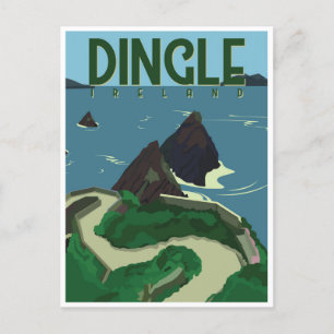 Dingle Peninsula Ireland Travel Vintage Vykort