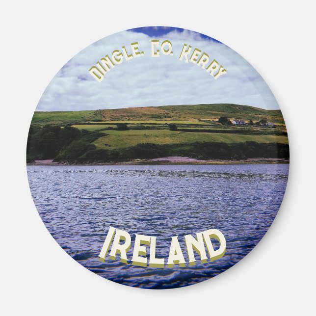 Dingle Peninsula Round Magnet (Framsidan)