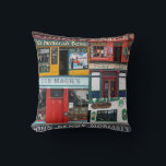 Dingle Pubs, Collage, Irish Pillow. Irland Kudde<br><div class="desc">Dingle Pubs,  Collage,  Irish Pillow. Irland</div>