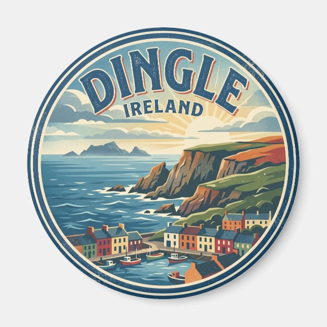 Dinglehalvön Irland Magnet (Framsidan)