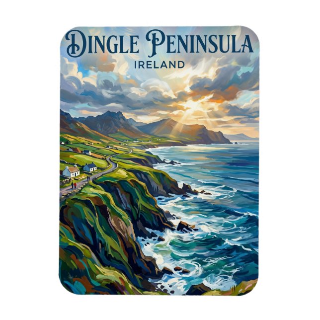 Dinglehalvön Irland Magnet (Vertikal)