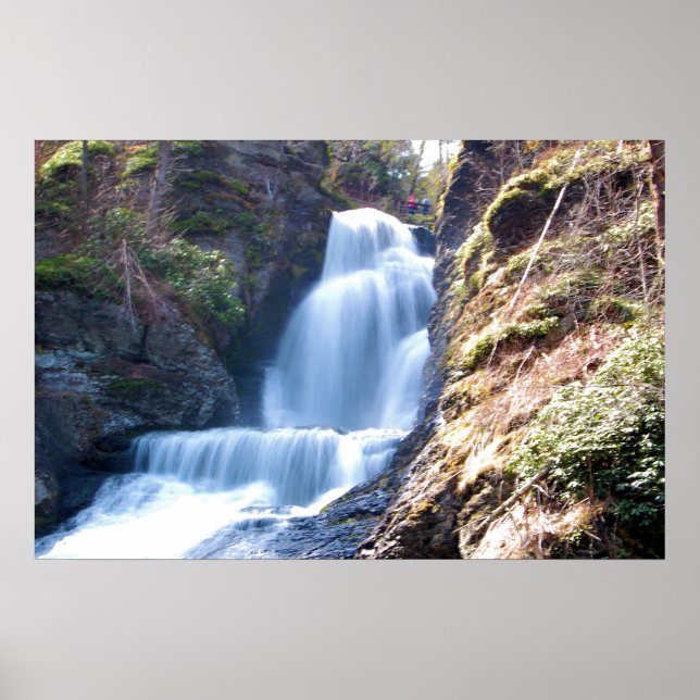 Dingman Falls @ Delaware Vatten Gap Poster (Framsidan)