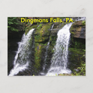 Dingmans Falls, PA-vykort Vykort