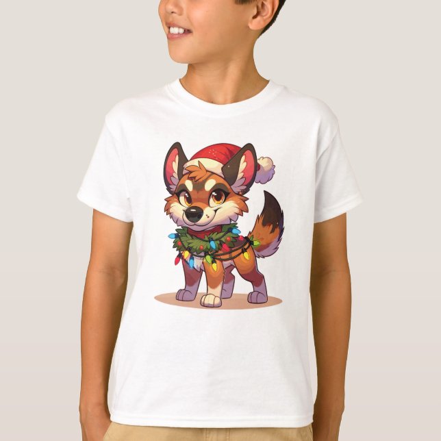 Dingo God jul Winter Animals Cute Dingos T Shirt (Framsida)