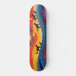 Dingo Pack - Aboriginal Stil - Skateboard Deck