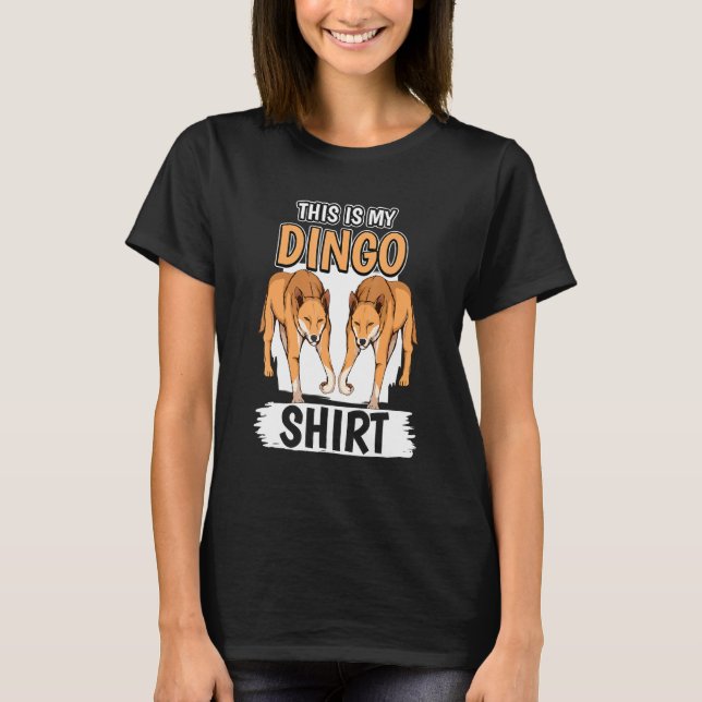 Dingos Quote-Hund är min Dingo T Shirt (Framsida)