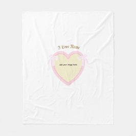 Dingus Bows & Heart-Personlig Fleecefilt