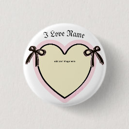 Dingus Bows & Heart Personlig Tote Bag Knapp