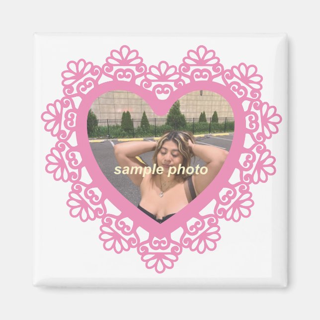 Dingus Heart och Snöre Magnet (Framsidan)