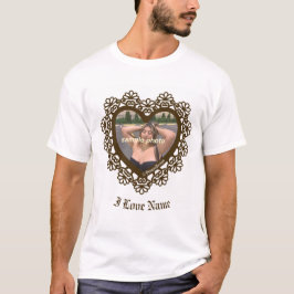 Dingus Heart Snöre Ram T Shirt