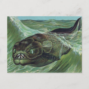 Dinicthys Prehistoriska Animal Vykort