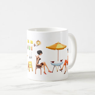 Dining & Enjoise Bra Times på en restaurang Kaffemugg