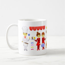 Dining & Enjoise Bra Times på en restaurang Kaffemugg