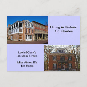 Dining in Historic St Charles Vykort