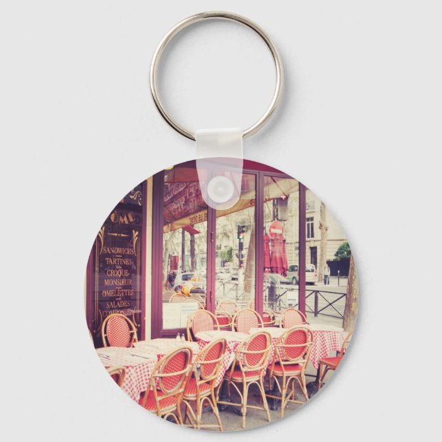 Dining in Paris Al Fresco Nyckelring (Framsida)