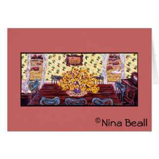 "Dining Room at the Farm", av Nina Beall Hälsningskort