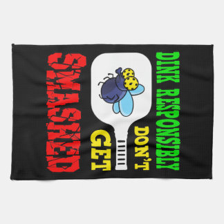 Dink ansvarsfullt - lustig Pickleball Kökshandduk