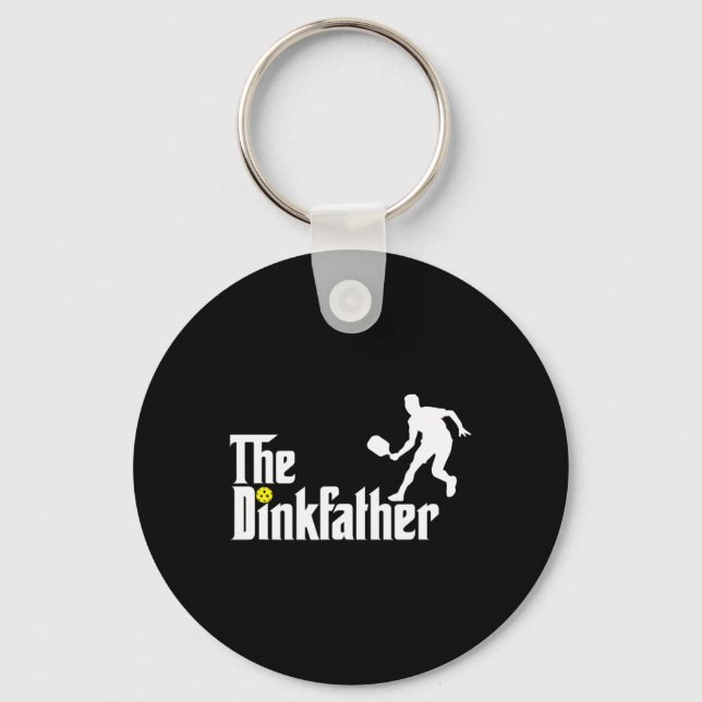 Dink Far Pickleball Pappa Funny Pickleball Nyckelring (Framsida)
