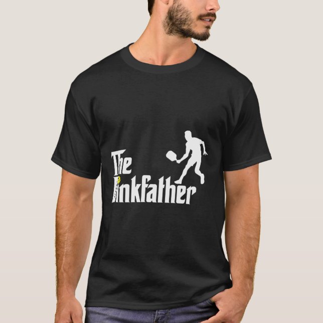 Dink Far Pickleball Pappa Funny Pickleball T Shirt (Framsida)