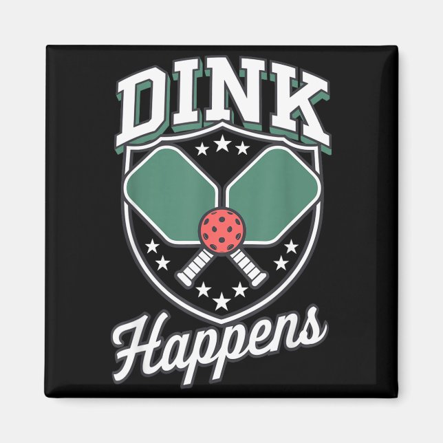 Dink händer pickleball rolig pickle boll  magnet (Framsidan)