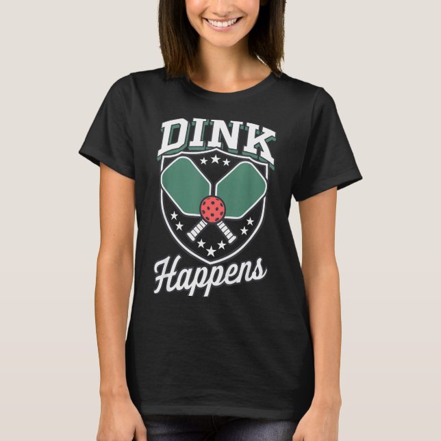 Dink händer pickleball rolig pickle boll  t shirt (Framsida)
