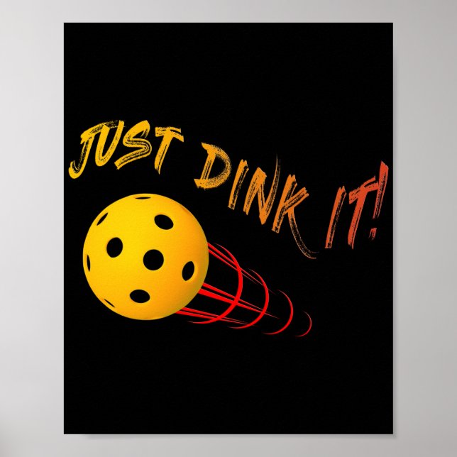 Dink it - Lustigt Pickleball Poster (Framsidan)