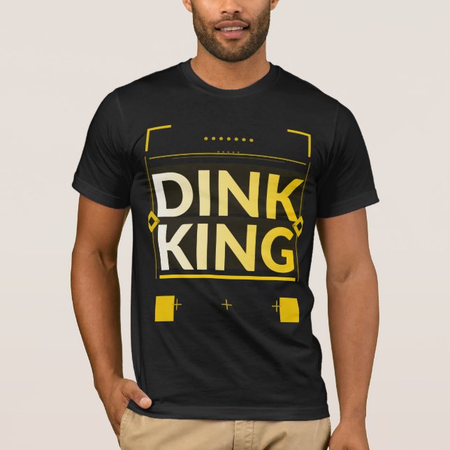 Dink King Tröja | Roligt Pickleball-present för Sp (Framsida)